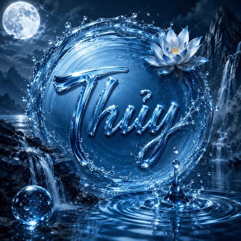 Hành Thủy tượng trưng cho nguồn nước, các thể lỏng trong vũ trụ mang đặc tính mềm mại