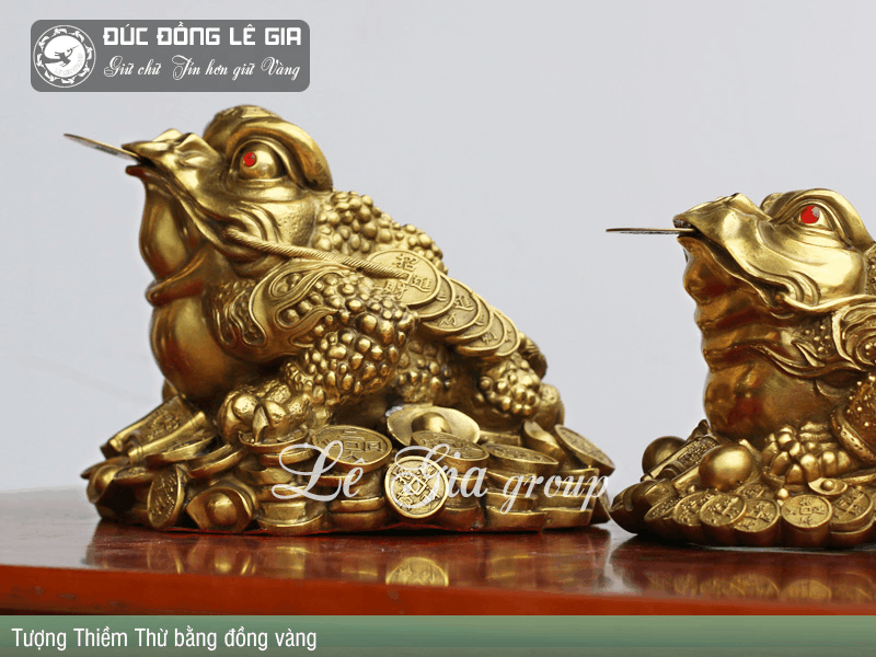 Thiềm Thừ bằng đồng thu hút tài lộc