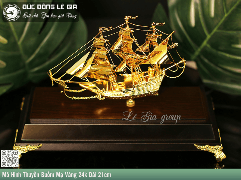 Tượng đồng Thuyền buồm xuôi gió phù hợp tặng đối tác