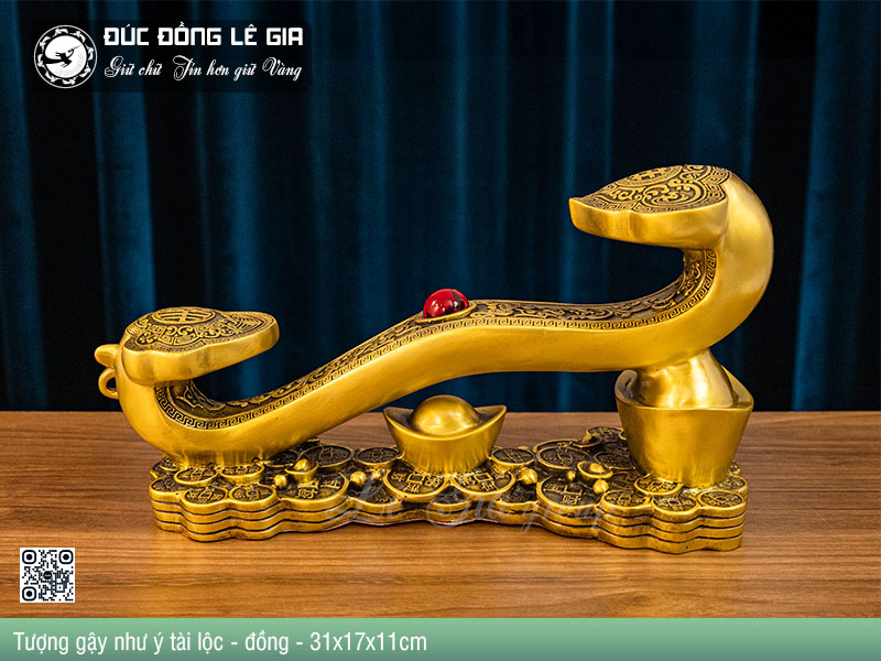 Tượng gậy như ý tài lộc mang ý nghĩa hóa giải sát khí