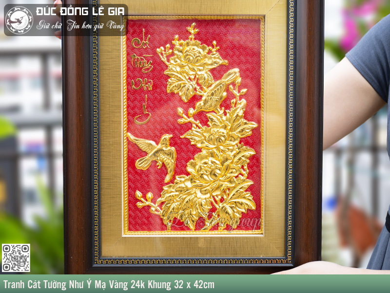 Tranh cát tường như ý thể hiện mong ước mọi sự tốt đẹp luôn đồng hành cùng nhà trường