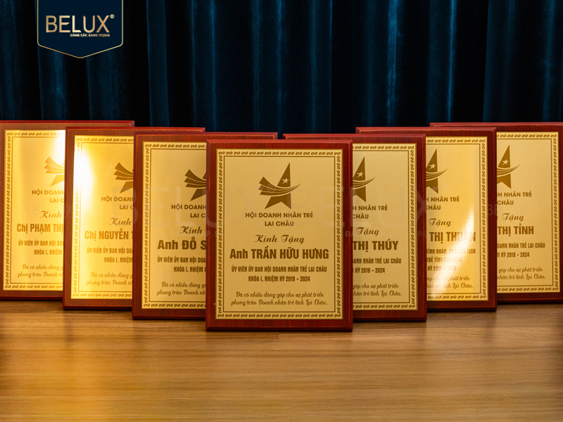 Ảnh Lô Bảng Vinh Danh bằng đồng 30x23cm thiết kế theo yêu cầu