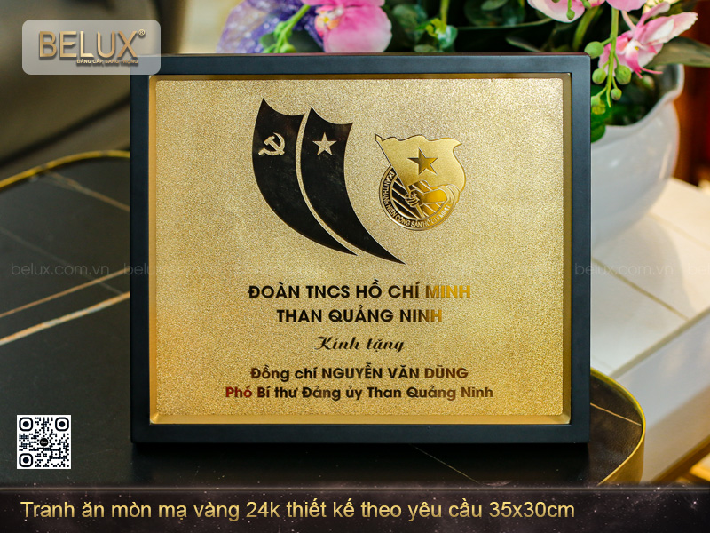 Ảnh Tranh Đoàn TNCS HCM Than Quảng Ninh kt 35x30cm