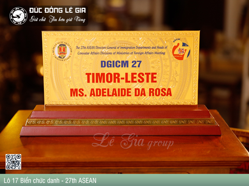 Hoàn Thiện Lô 17 Biển chức danh Theo Yêu Cầu