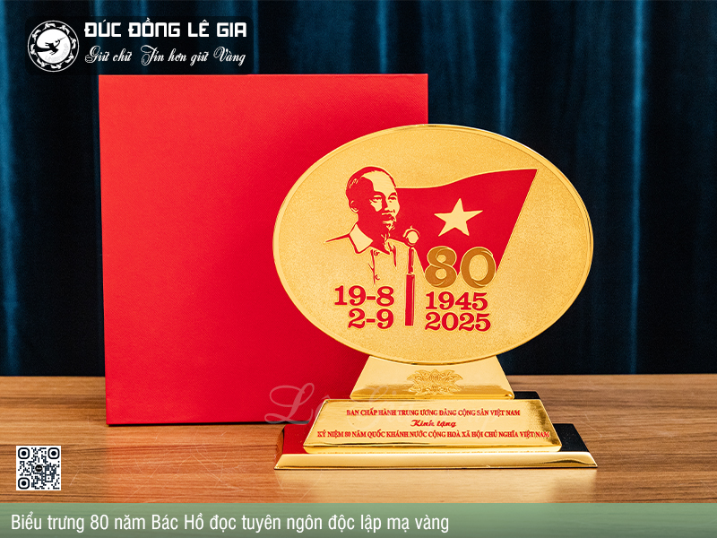 Biểu trưng 80 năm bác hồ Đọc Tuyên Ngôn Độc Lập