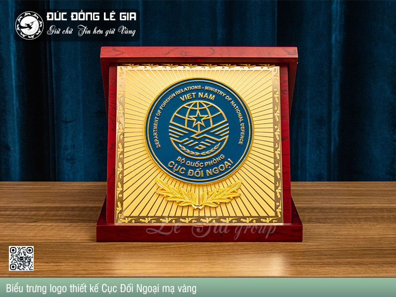Biểu trưng logo Cục đối ngoại chế tác theo yêu cầu