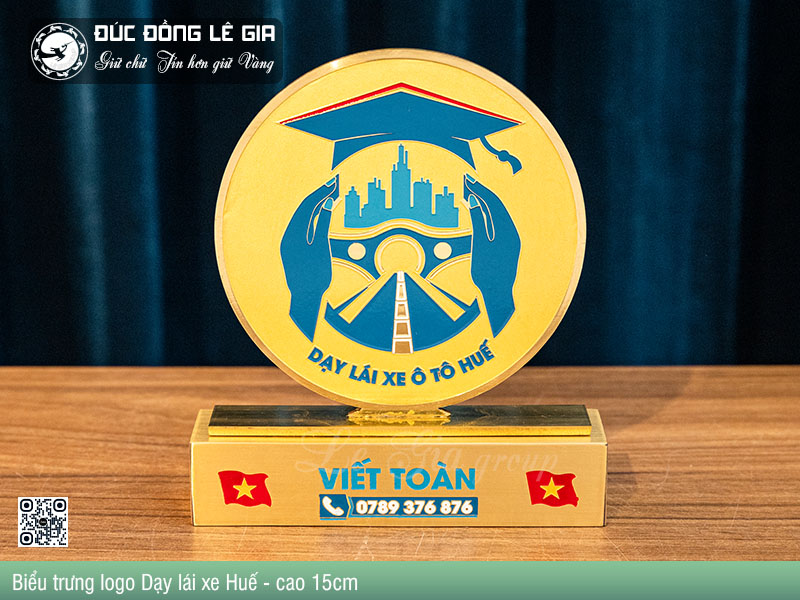 Biểu trưng logo - Dạy lái xe Huế - cao 15cm