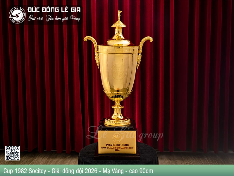 Cup 1982 Socitey - Mạ Vàng - cao 90cm