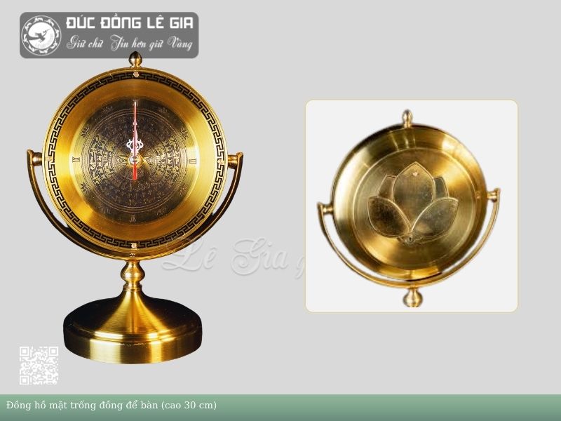 Đồng hồ để bàn Trống đồng bản đồ Việt Nam