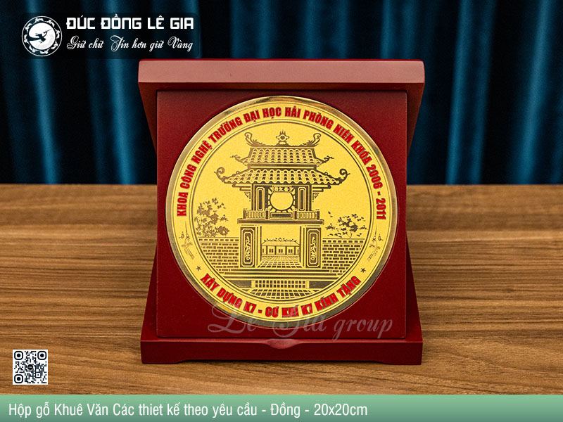 Hộp gỗ KVC thiet kế theo yêu cầu - Đồng