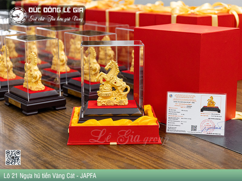 Hoàn Thiện Lô 21 Ngựa hũ tiền- Mạ Vàng - JAPFA