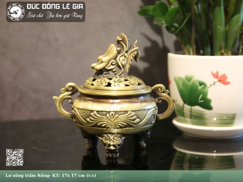Lư xông trầm Rồng- LT03