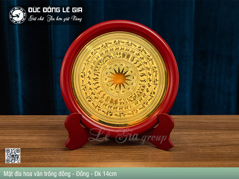 Mặt đĩa ăn mòn Hình Trống Đồng Bằng Đồng