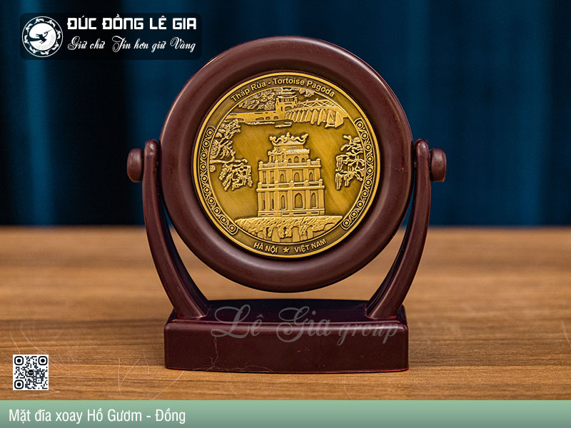 Mặt đĩa xoay Hồ Gươm Bằng Đồng