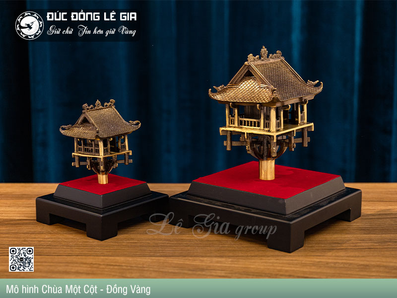 Mô Hình Chùa Một Cột bằng đồng- Quà tặng nước ngoài