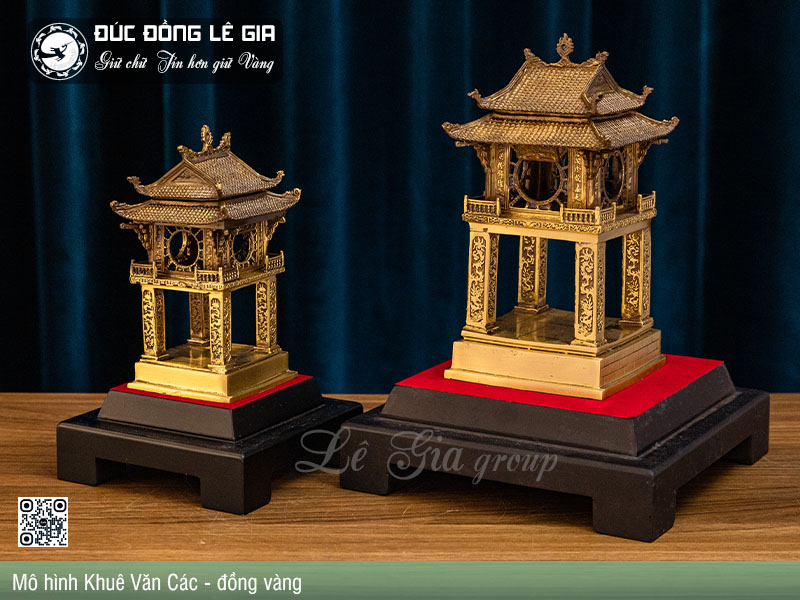 Mô Hình Khuê Văn Các bằng đồng- Quà Tặng Nước Ngoài