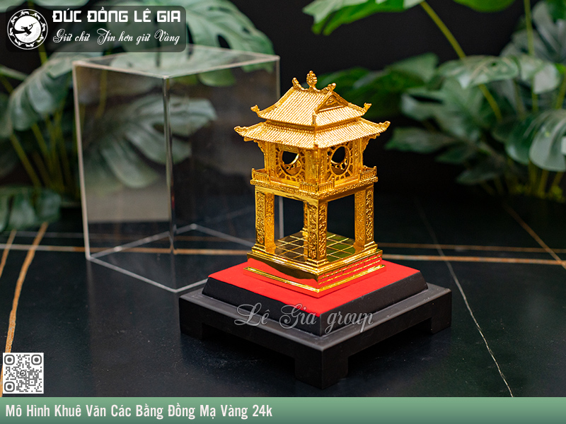 Khuê Văn Các Mạ Vàng 24k - Quà tặng đậm chất văn hóa Việt