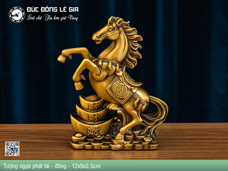 Tượng ngựa phát tài  bằng đồng