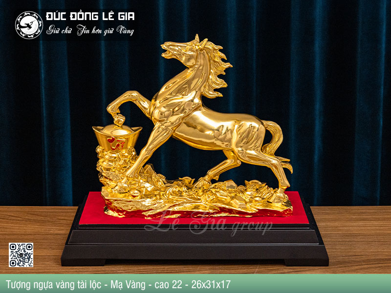 Tượng Ngựa Vàng Phát Tài – Biểu Tượng Của Sự Phồn Vinh Và Ý Chí Kiên Định