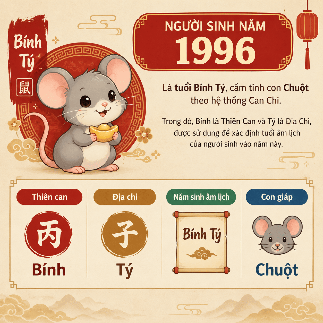 1996 mệnh gì