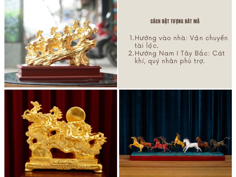 Cách bài trí tượng ngựa phong thủy chuẩn xác để thu hút tài vận và danh tiếng