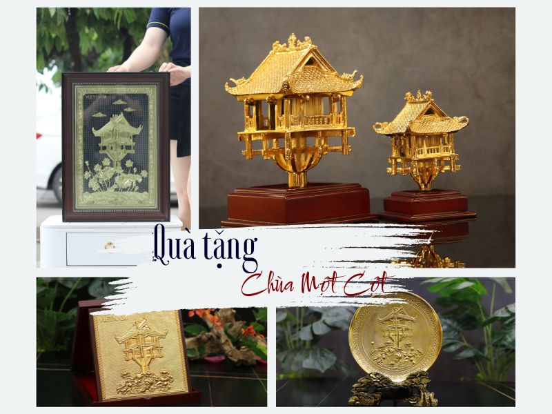 Quà tặng Chùa Một Cột bằng đồng – Biểu tượng văn hóa Việt làm quà tặng cao cấp
