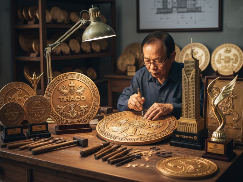 Quà tặng lưu niệm chế tác theo yêu cầu: Đỉnh cao của nghệ thuật tôn vinh và dấu ấn cá nhân
