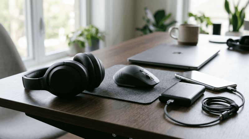 Tai nghe bluetooth hoặc phụ kiện công nghệ
