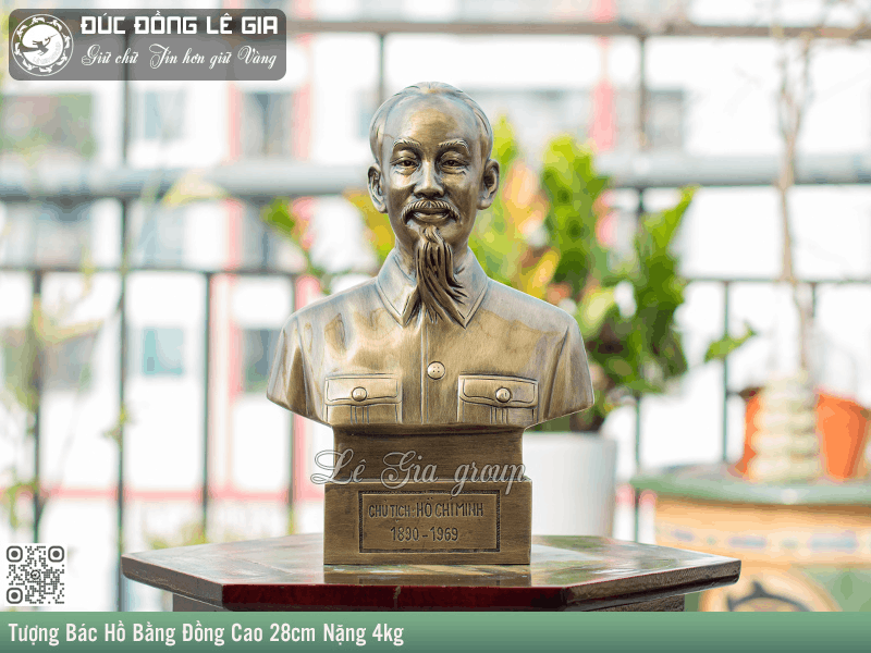 Tượng danh nhân (Bác Hồ, Trần Hưng Đạo) đúc đồng Lê Gia