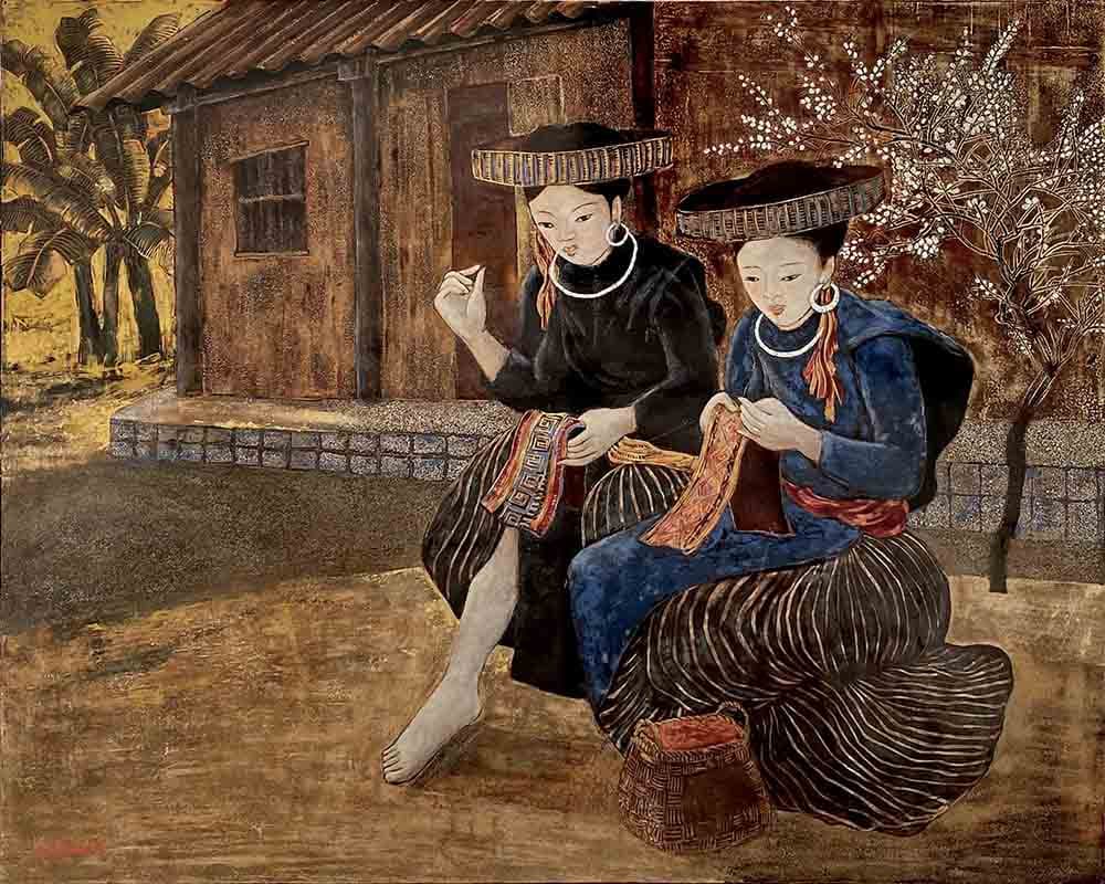 tranh-son-mai-co-gai-tay-bac