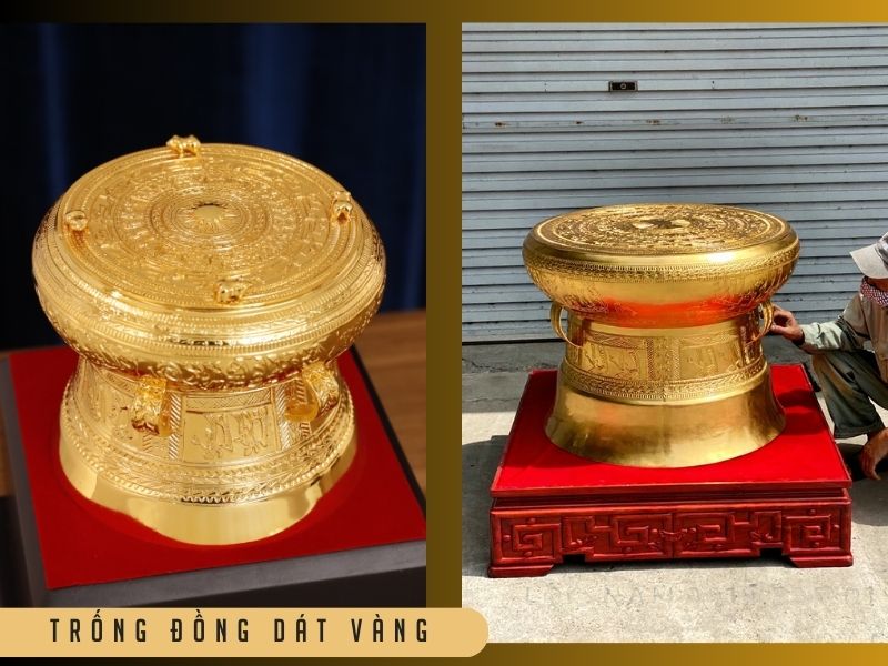 Trống Đồng Dát Vàng: Tinh Hoa Nghệ Thuật Và Biểu Tượng Quyền Uy Trường Tồn