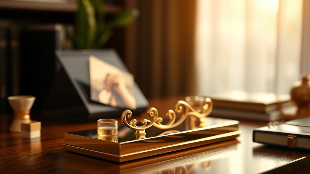 Quà Tặng Mạ Vàng Để Bàn: Biểu Tượng Của Sự Sang Trọng và Thành Đạt