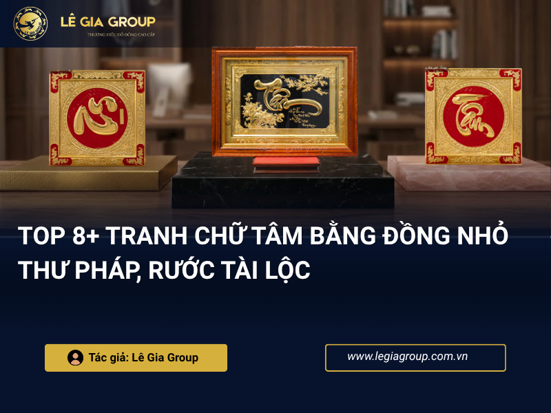 Top 8+ tranh chữ Tâm bằng đồng nhỏ thư pháp, rước tài lộc thumnail