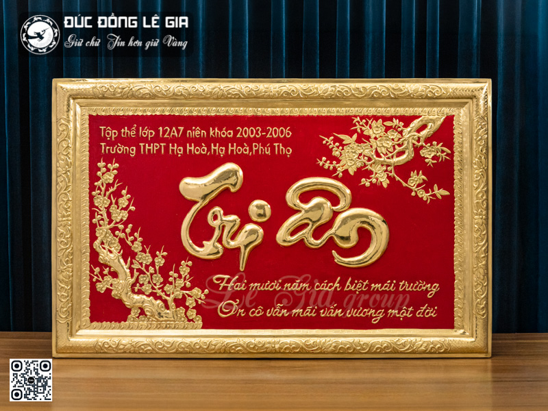Tranh tri ân theo yêu cầu - Đồng - 1m07 x 68cm
