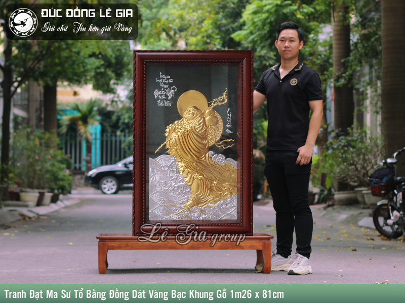 Tranh Phật bằng đồng thích hợp làm quà tặng lưu niệm