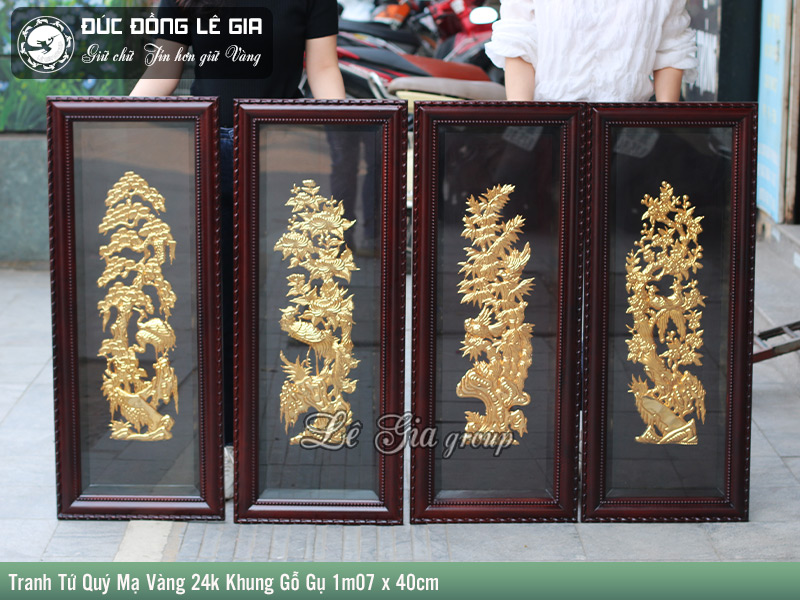 Tranh tứ quý mang ý nghĩa của sự bình an, tự tại và khí chất cao thượng