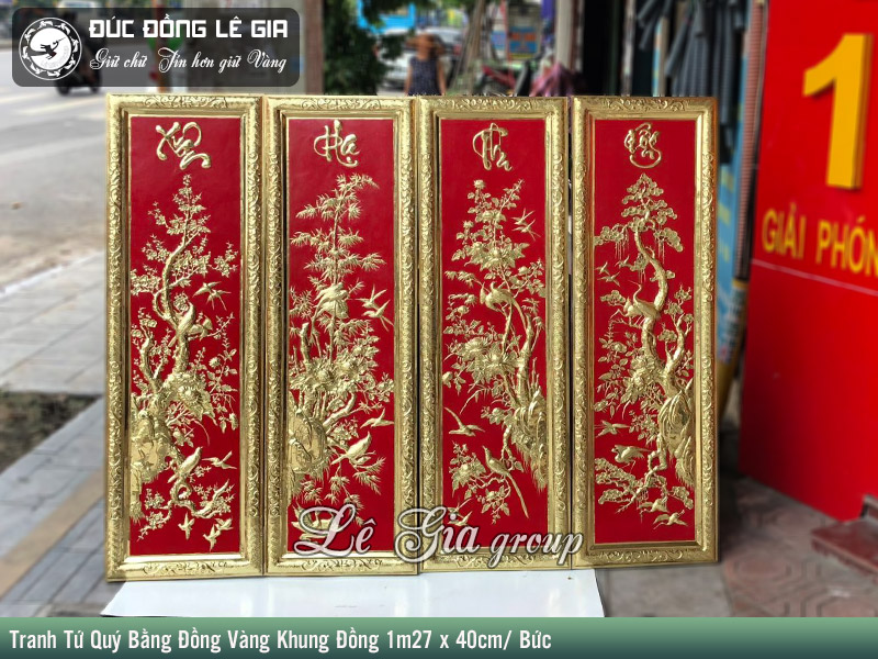 Tranh tứ quý mang ý nghĩa phong thủy tốt đẹp