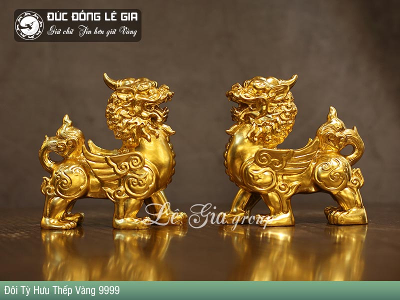Tượng linh vật mạ vàng mang lại năng lượng tích cực