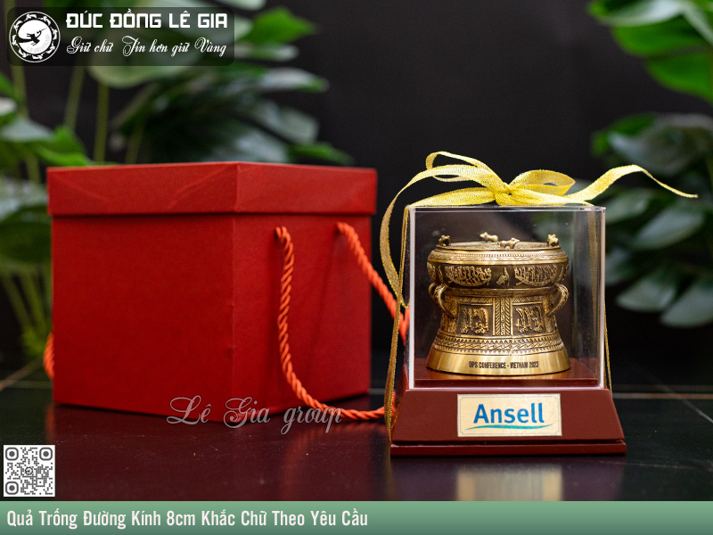 Quả Trống quà tặng đk 8cm theo yêu cầu- Trống đồng lưu niệm