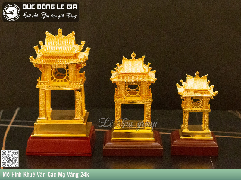 Khuê Văn Các Mạ Vàng 24k - Quà tặng đậm chất văn hóa Việt