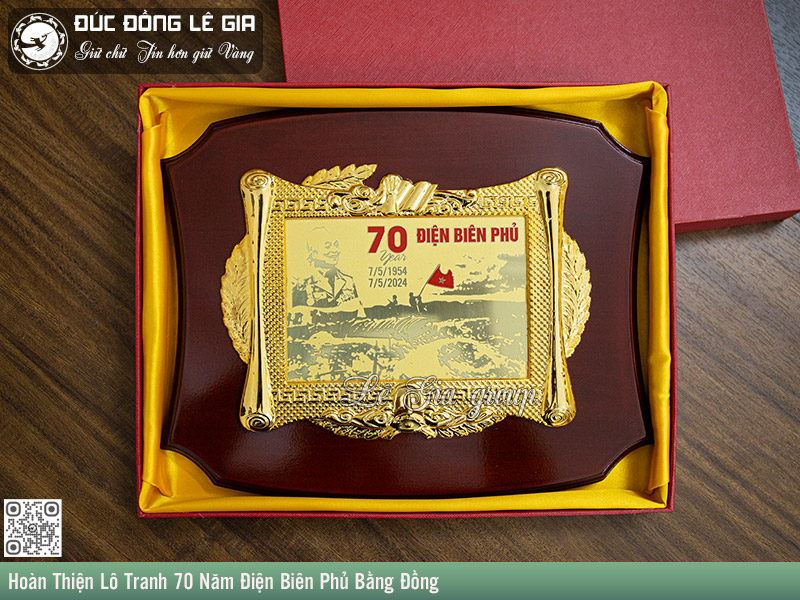 Ảnh Hoàn Thiện Lô Tranh 70 Năm Điện Biên Phủ Bằng Đồng